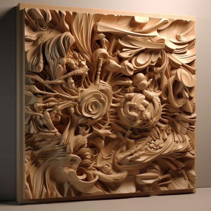 نموذج ثلاثي الأبعاد لآلة CNC 3D Art 